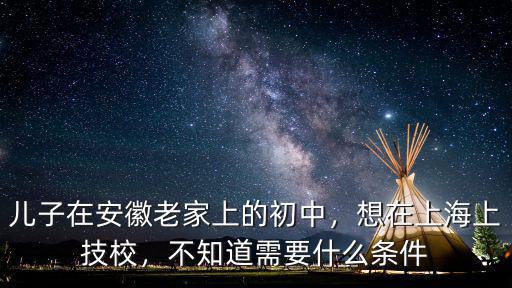 上海技校有什么要求,想在上海上技校
