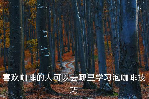 喜欢咖啡的人可以去哪里学习泡咖啡技巧
