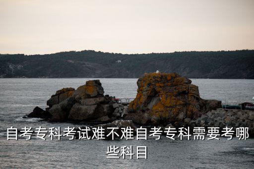 自考专科都考什么,自考专科需要考哪些科目