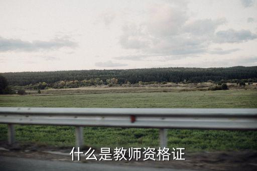 什么是教师资格证