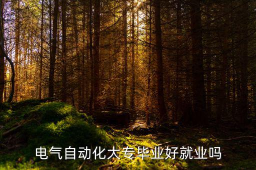大专电气自动化怎么样,大专电气自动化专业毕业后