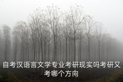 自考什么专业考研,自考本科生如何考研
