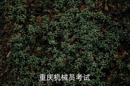 机械员什么时候考试,重庆机械员考试
