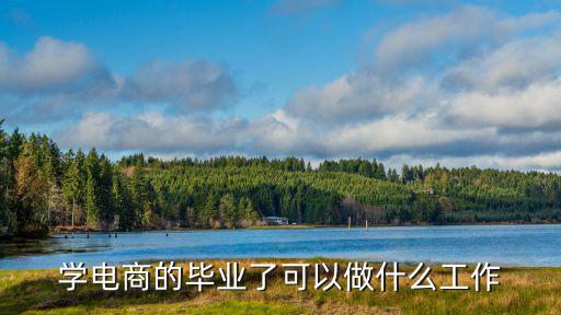 学电商的毕业了可以做什么工作