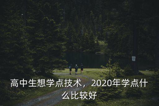 高中生学什么技术,高中生毕业后学什么技术好