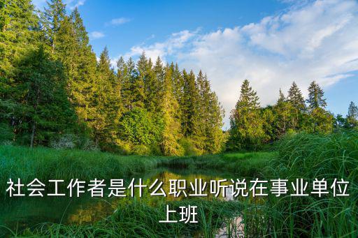 社会工作者是什么职业,社区工作人员是什么编制
