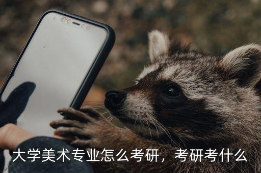 大学美术专业怎么考研，考研考什么
