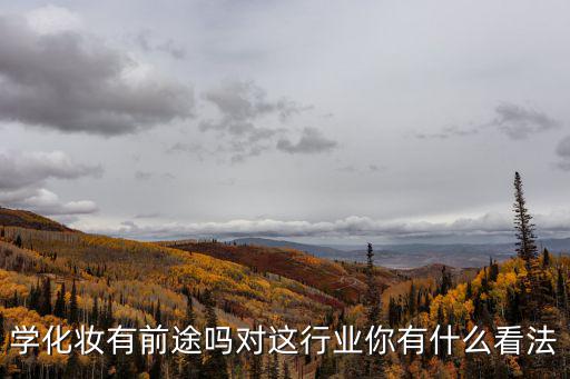 学化妆有前途吗对这行业你有什么看法