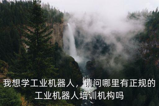 我想学工业机器人，请问哪里有正规的工业机器人培训机构吗