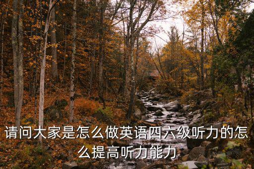 怎么练习英语四级听力,怎么提高听力能力