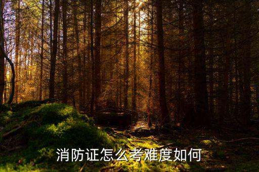 消防证怎么考难度如何