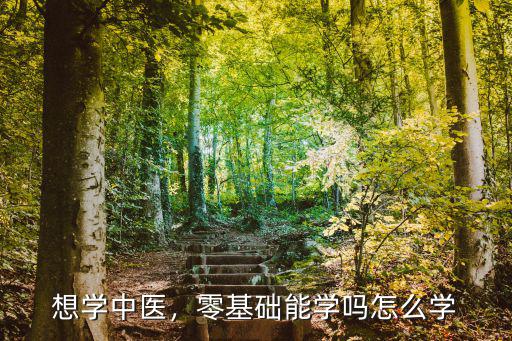 想学中医，零基础能学吗怎么学
