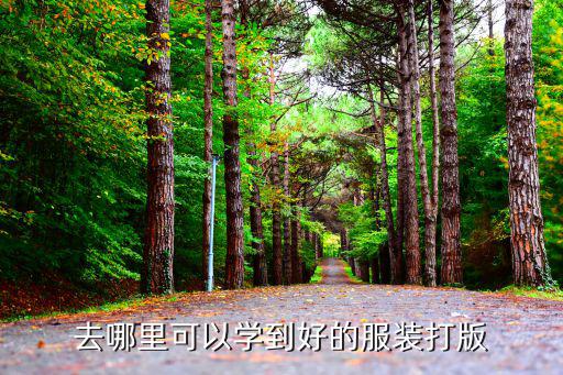 去哪里可以学到好的服装打版