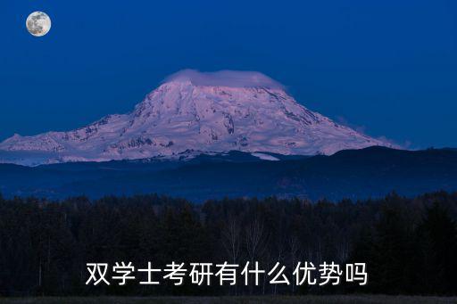双学士考研有什么优势吗