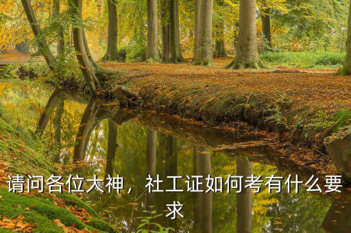 请问各位大神，社工证如何考有什么要求