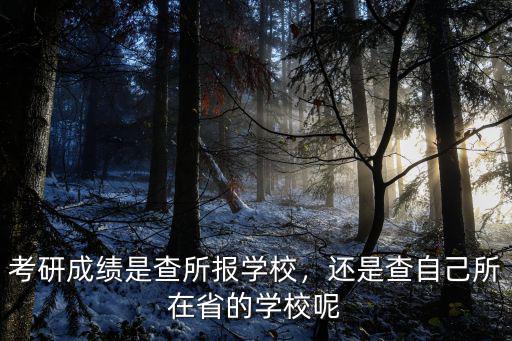 2015辽宁考研成绩怎么查,考研成绩是查所报学校