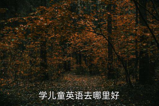 学儿童英语去哪里好