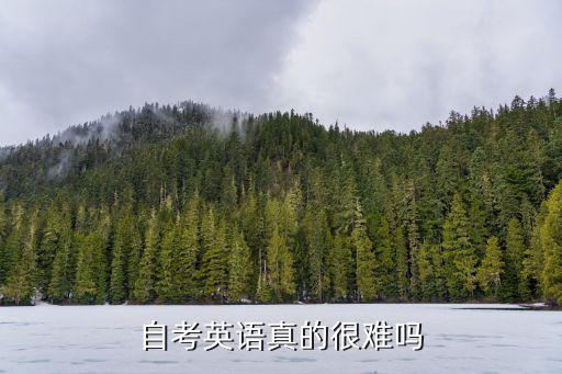自考英语真的很难吗