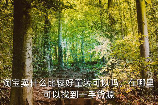 淘宝卖什么比较好童装可以吗，在哪里可以找到一手货源