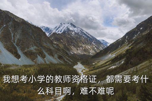 小学教师资格考试都有包括了什么,我想考小学的教师资格证