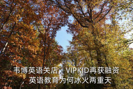 韦博英语关店，VIPKID再获融资，英语教育为何冰火两重天