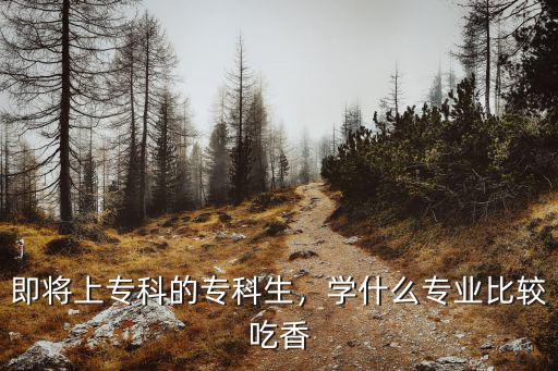 专科生学什么专业好就业,即将上专科的专科生