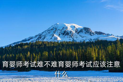 育婴师笔试考什么,育婴师考试难不难