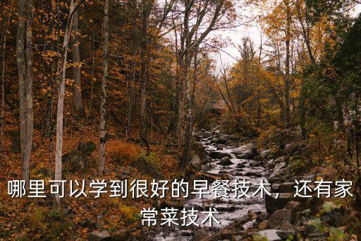 哪里可以学到很好的早餐技术，还有家常菜技术