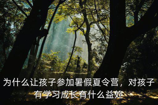 夏林营有什么好处,对孩子有学习成长有什么益处