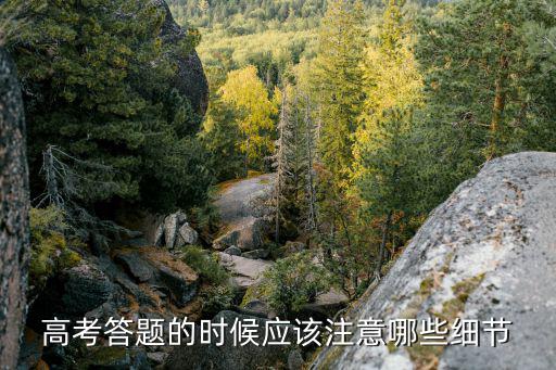 高考答题应注意什么,高考时应该注意些什么问题