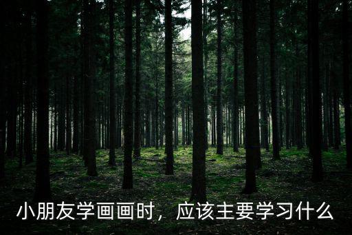 小朋友学画画时，应该主要学习什么