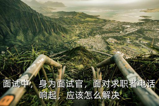 面试中，身为面试官，面对求职者电话响起，应该怎么解决