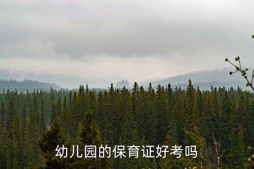 怎么考保育证,幼儿园的保育证好考吗