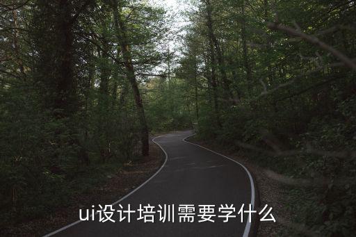 ui设计培训需要学什么