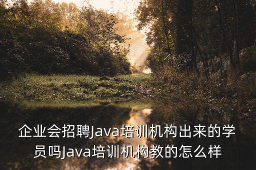 企业会招聘Java培训机构出来的学员吗Java培训机构教的怎么样