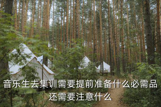 音乐生去集训需要提前准备什么必需品还需要注意什么