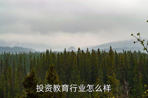 投资教育行业怎么样