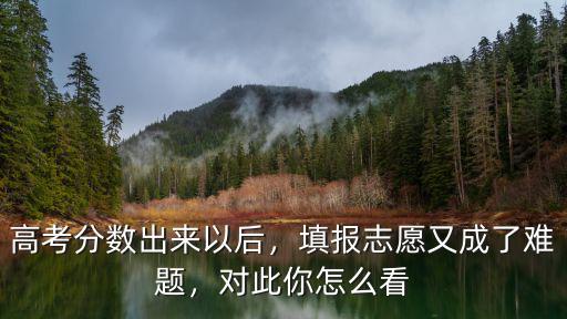 成考填报志愿什么时候,填报志愿又成了难题