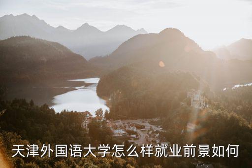 天津外国语大学怎么样就业前景如何