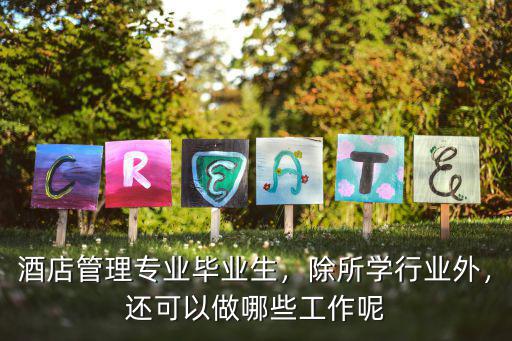 学酒店管理可以干什么,酒店管理是干什么的