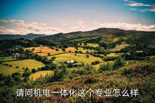 请问机电一体化这个专业怎么样