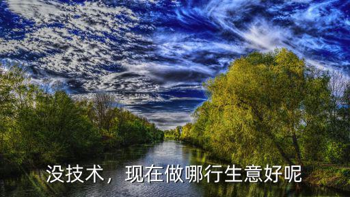 2016没有技术干什么好,没有人脉没有技术想创业