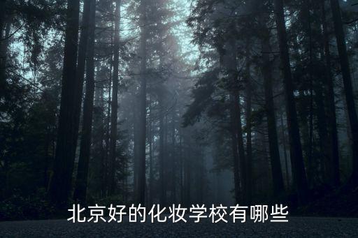 北京好的化妆学校有哪些