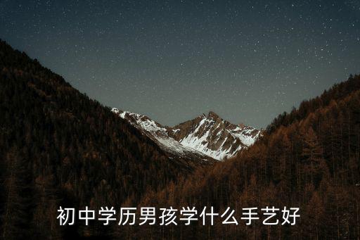 男孩学什么手艺好呢,21岁的男孩学什么手艺好