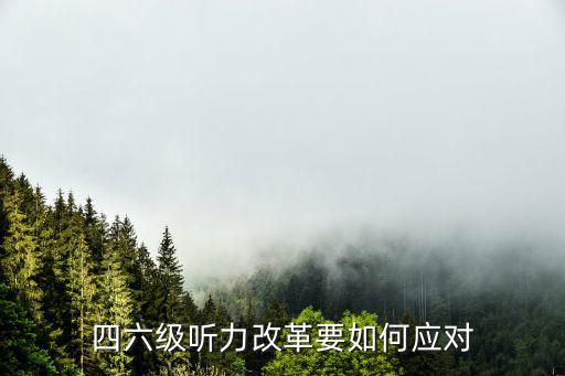 六级听力改革后怎么办,六级听力听不懂