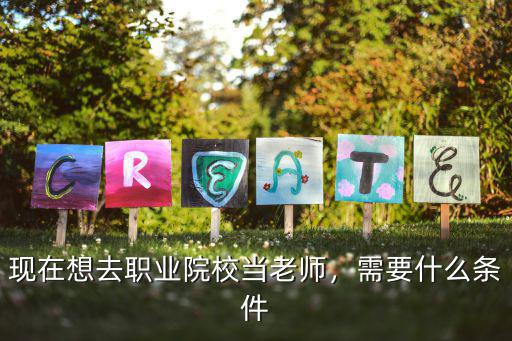 现在想去职业院校当老师，需要什么条件