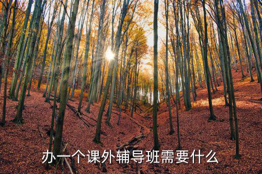 培训需要带什么吗,办一个课外辅导班需要什么