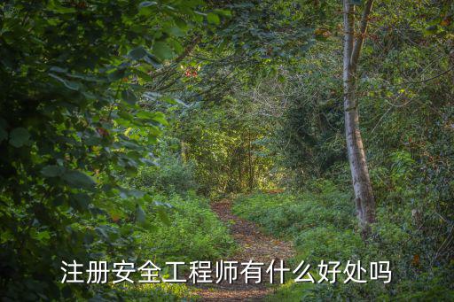 注册安全工程师有什么好处吗