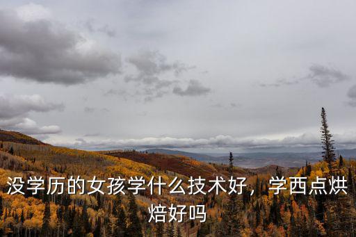 没学历的女孩学什么技术好，学西点烘焙好吗