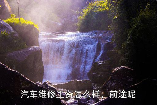 汽车维修工怎么样,做汽车维修工有前途吗